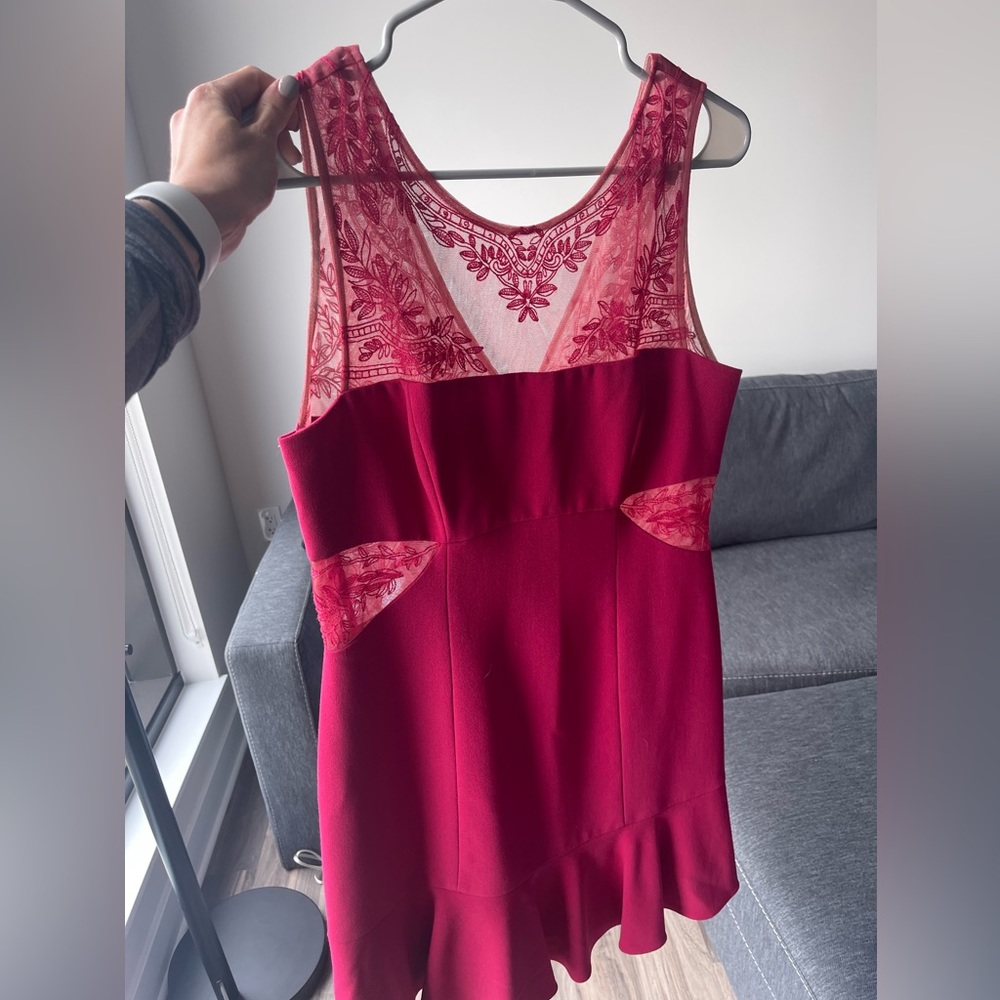 BCBGMAXAZRIA red dress